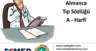 Almanca Tıp Terimleri - "A" Harfi 56