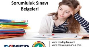 Ortalama Yükseltme ve Sorumluluk Sınavı Belgeleri 57