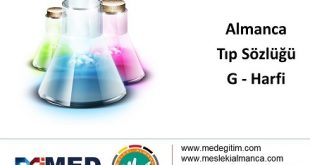Almanca Tıp Sözlüğü - "G" Harfi 56