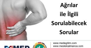 Almanca Ağrılar ile İlgili Sorulabilecek Sorular 57