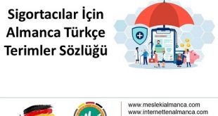 Sigortacılar için Almanca Türkçe Terimler Sözlüğü 57