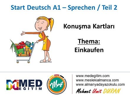 Almanca Konuşma Kartları - Einkaufen 1
