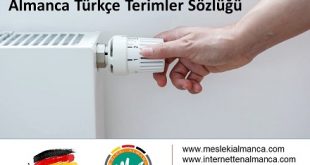 Su Tesisatçıları ve Kaloriferciler İçin Almanca Türkçe Sözlük 2