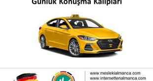 Taksiciler için Almanca Alıştırmalar ve Günlük Konuşma Kalıpları 56