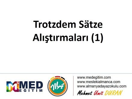 Trotzdem Sätze - Alıştırma 1 1