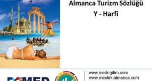 Almanca Turizm Sözlüğü - "Y" Harfi 4