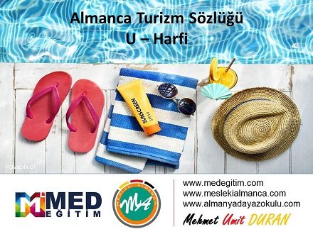 Almanca Turizm Sözlüğü - "U" Harfi 1