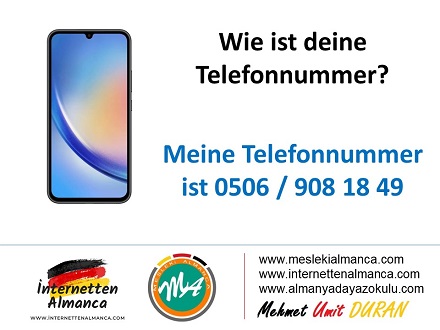 Almanca da Telefon Numarası Nasıl Sorulur? (Sesli Anlatım) 1