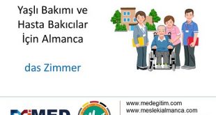 1. Ders : Hastanın Odası - das Zimmer 58